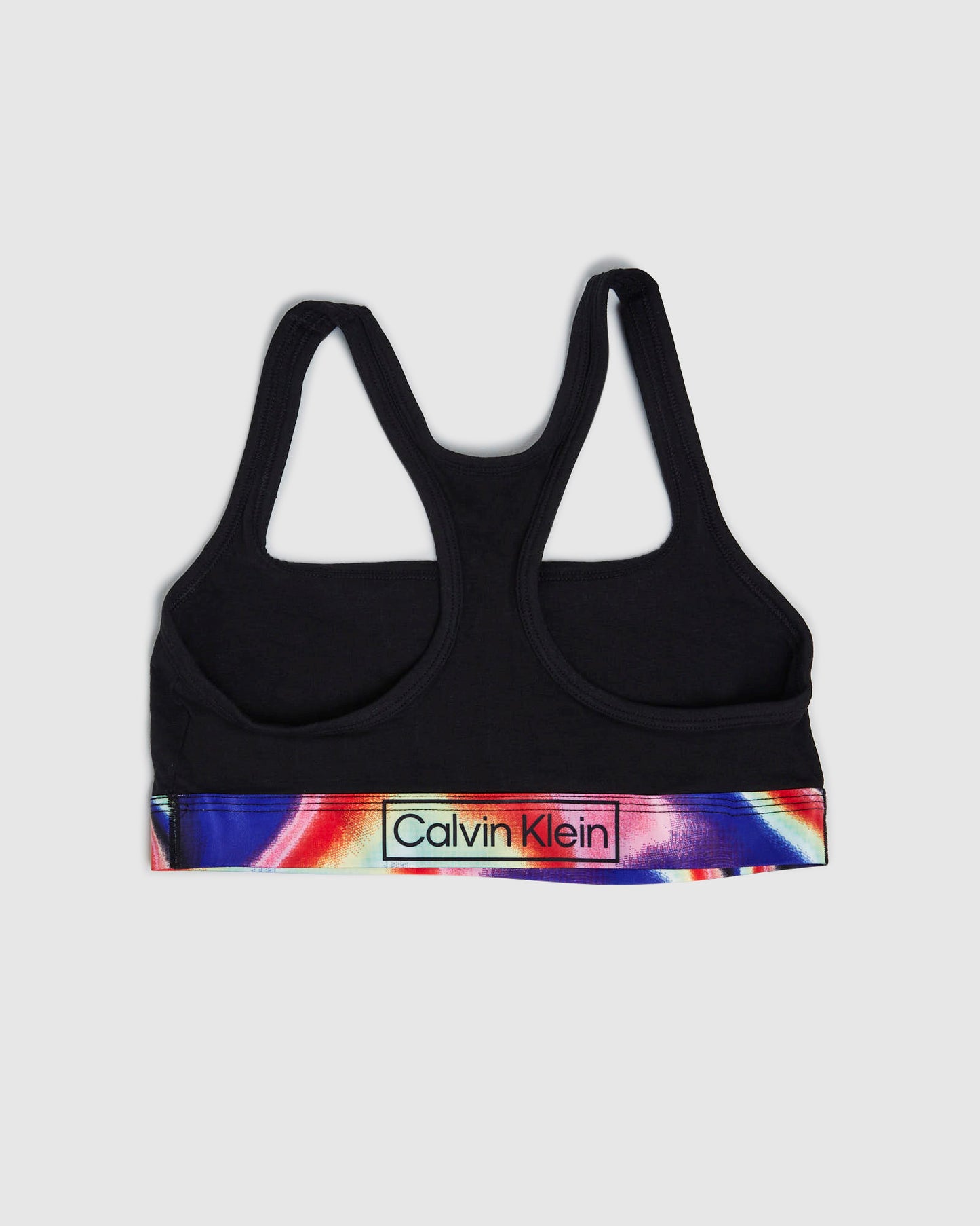Reimagined Heritage Pride Cotton Unlined Bralette Black