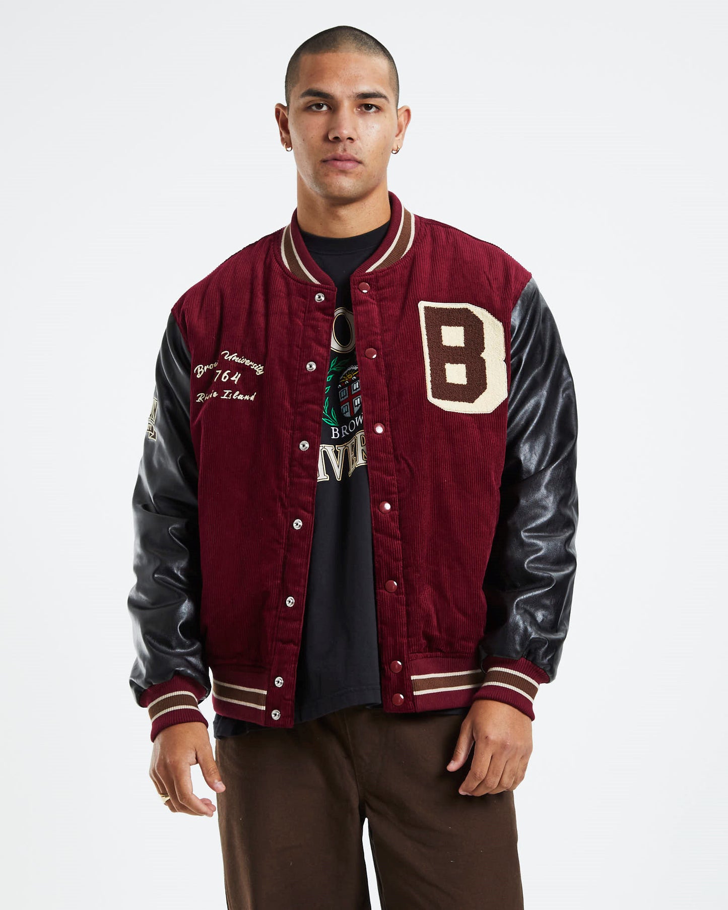 s Cord Letterman Jacket