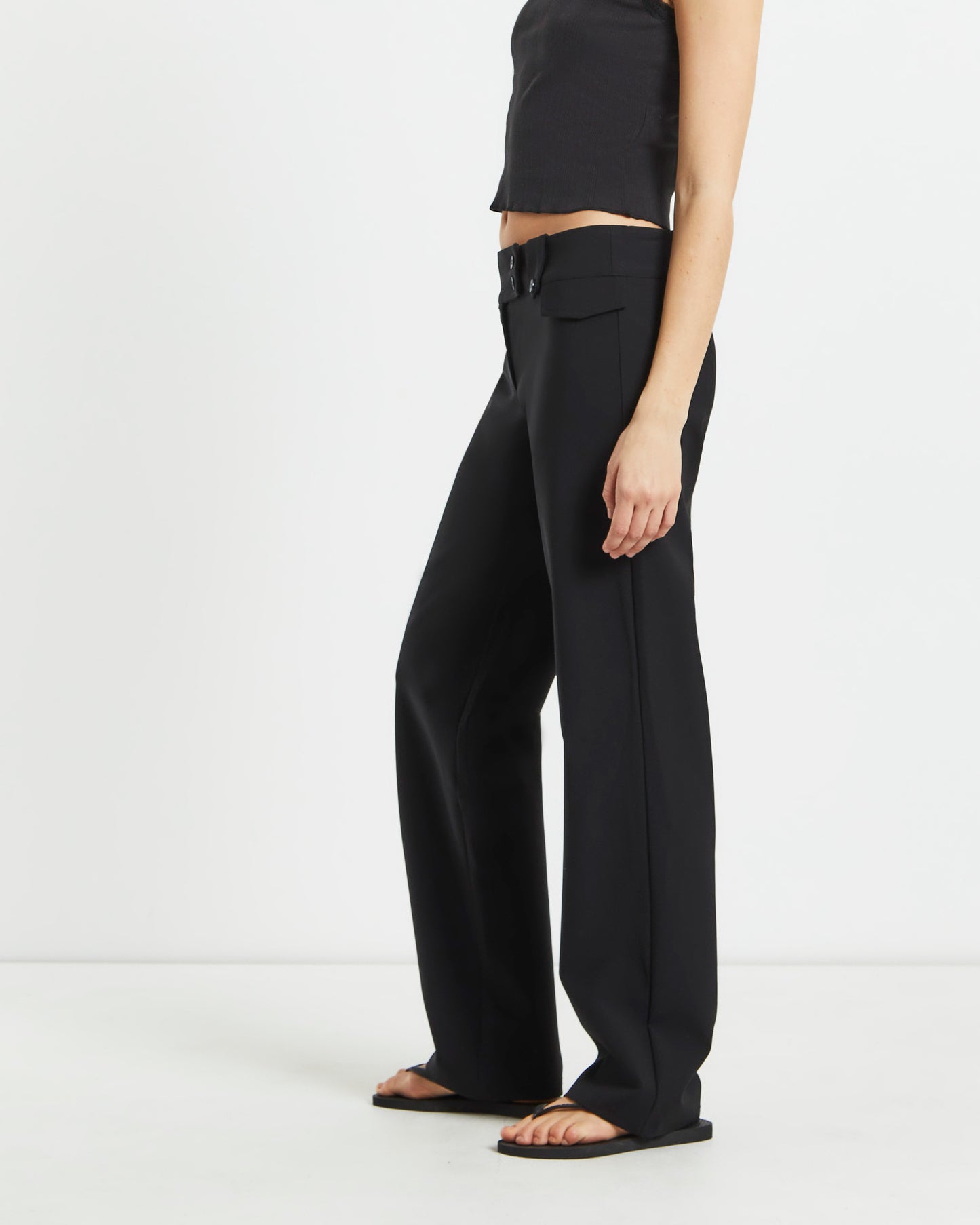 Jaylee Low Rise Seam Front Pants