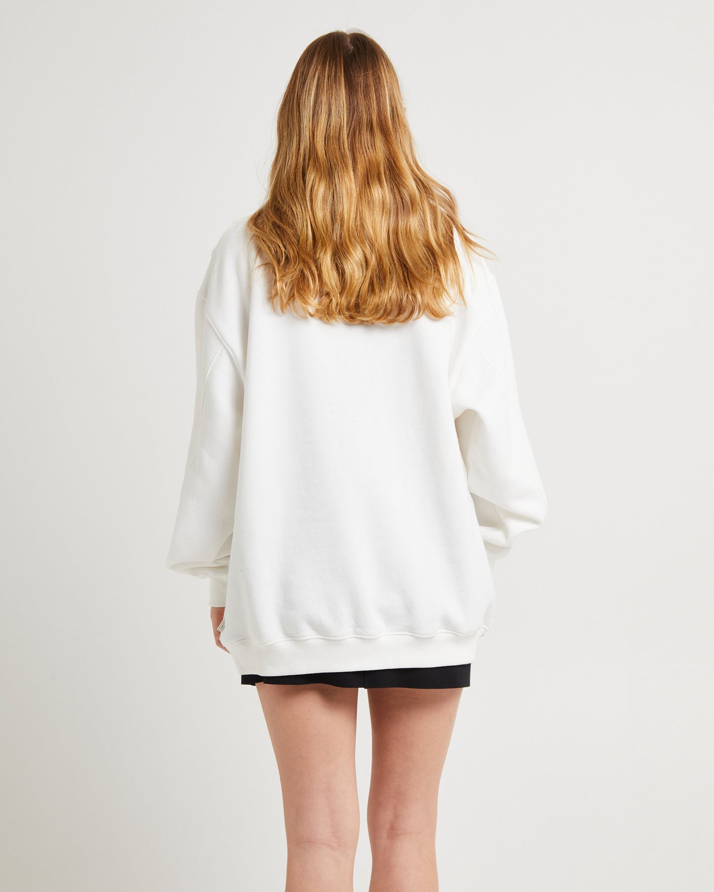 Oversized Wave Origin Fleece Crew Jumper
