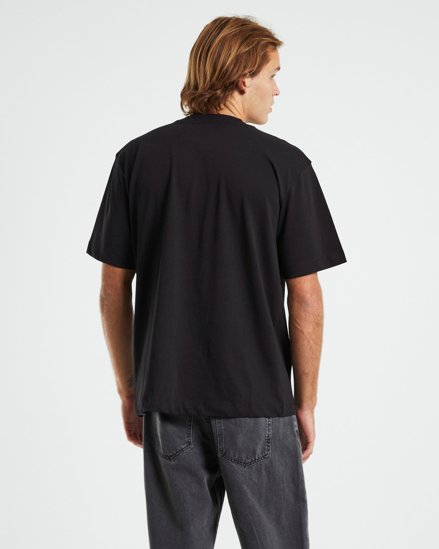 Multi Landscape Graphic Short Sleeve T-Shirt Black