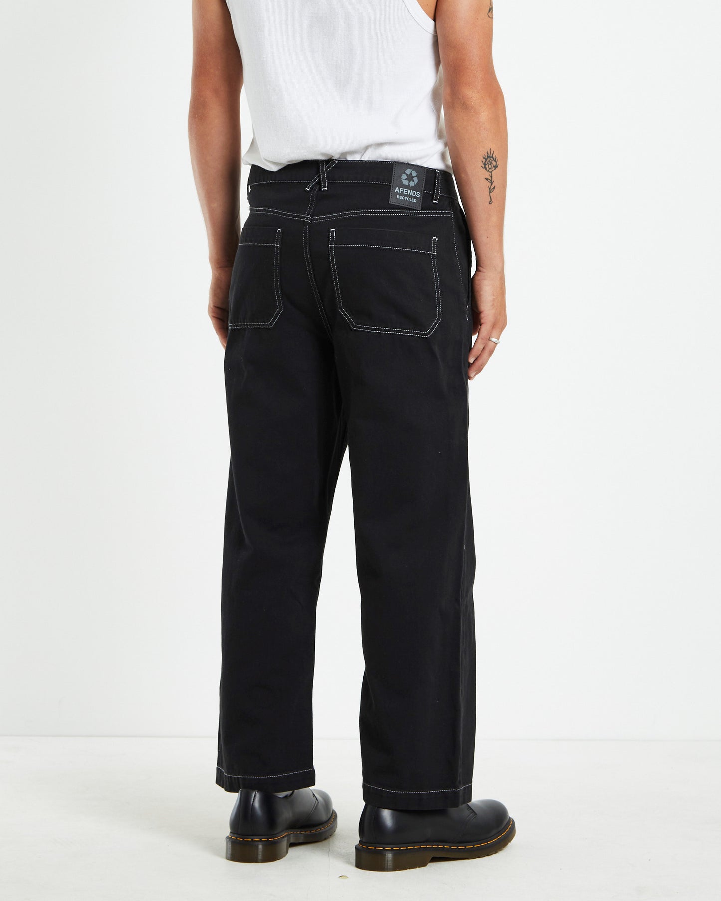 Pablo Recycled Baggy Pants Black