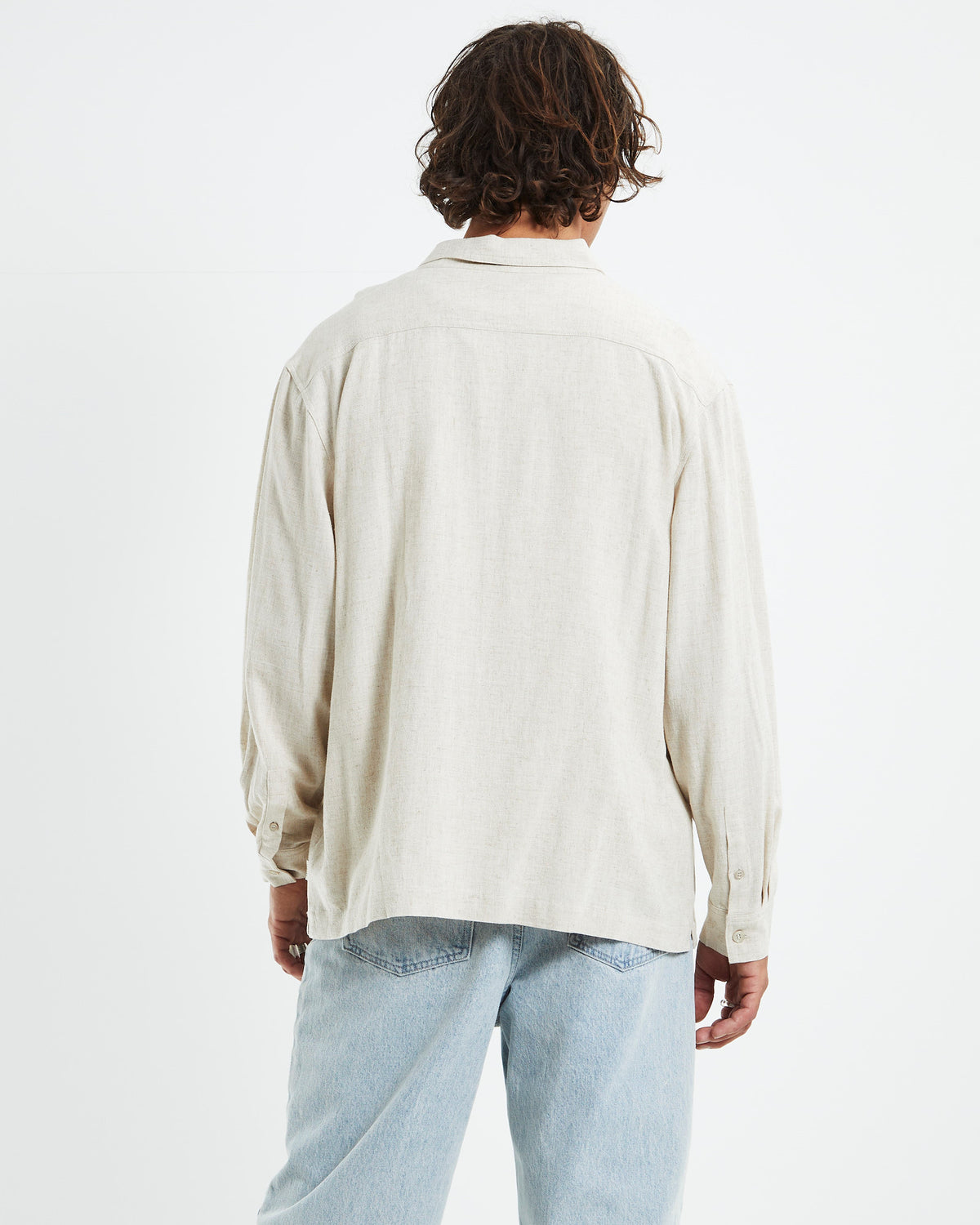 Harrison Linen Long Sleeve Shirt Natural NATURAL
