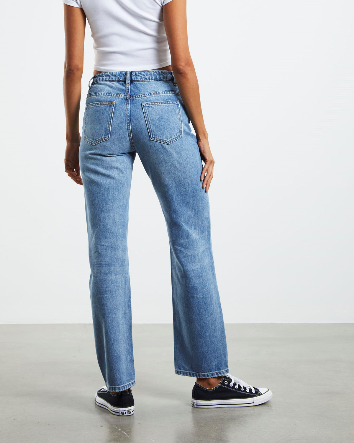 Marley Low Rise Straight Leg Jeans 90's Blue BLUE