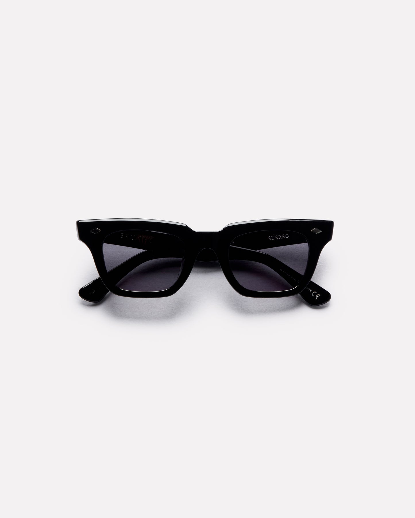 Stereo Sunglasses in Polished Black