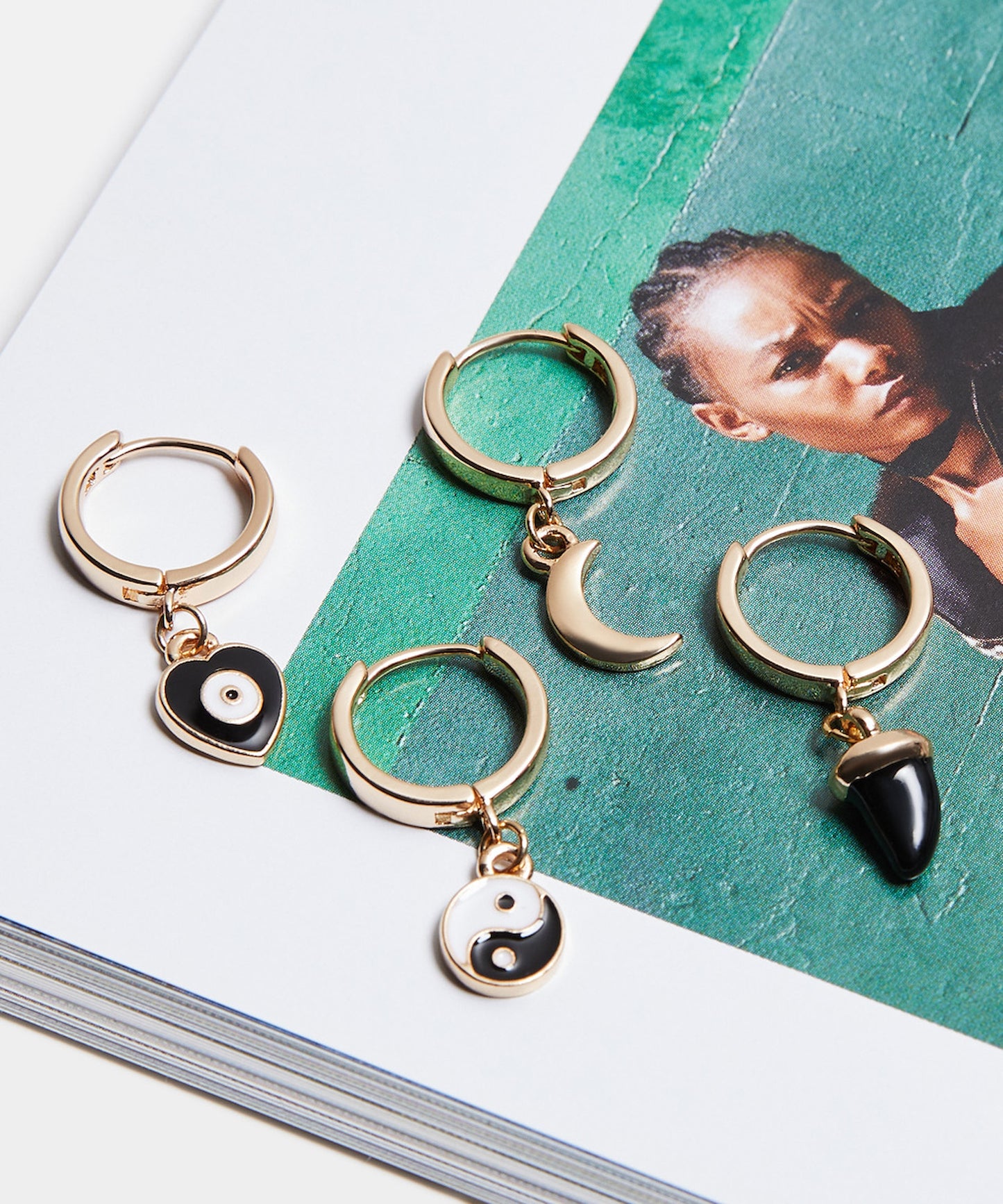 Artie Coloured Charm Earrgs