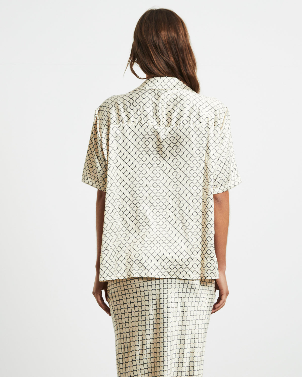 Parker Shirt Geo Print NATURAL