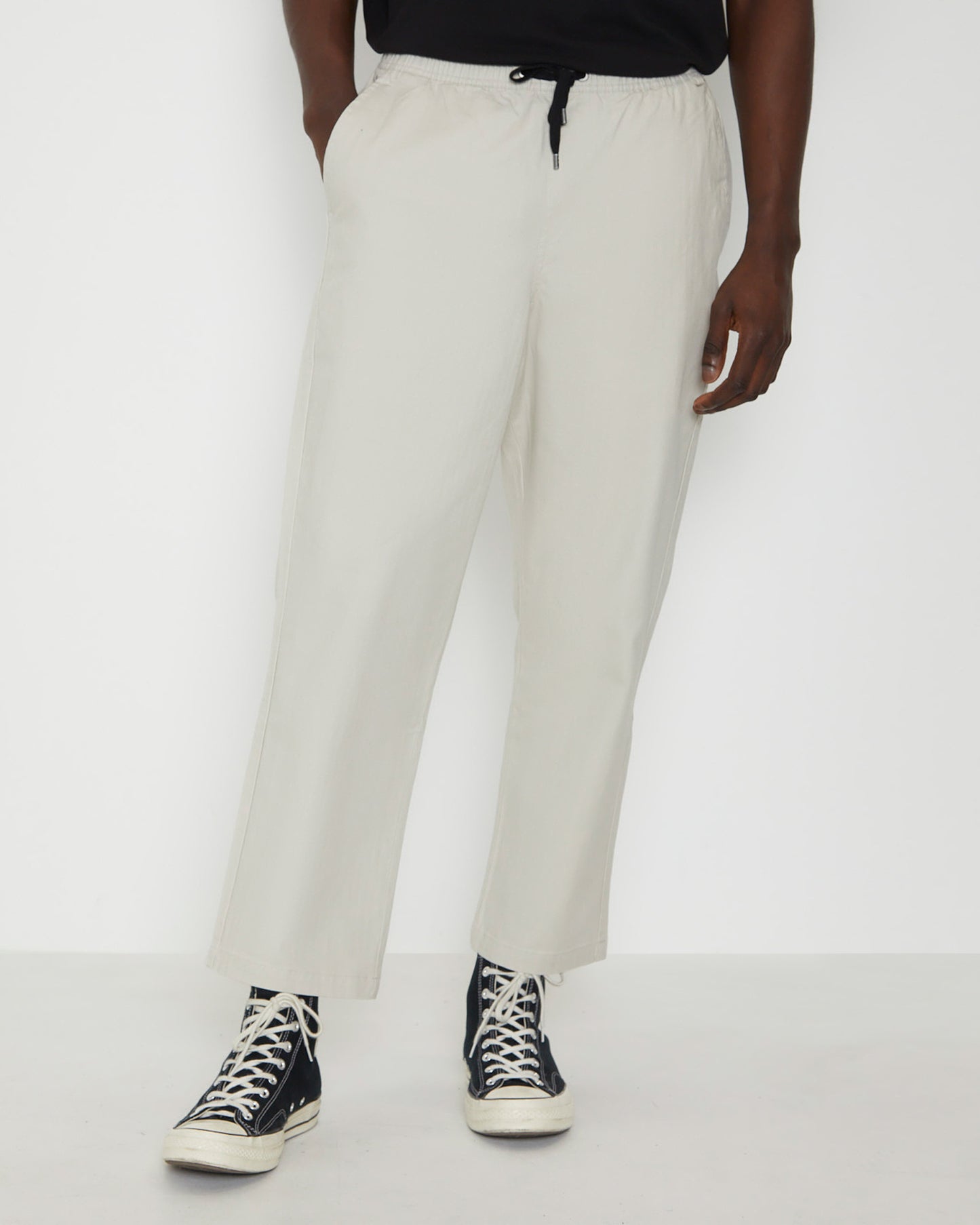 Cord Prayer Pants in Ecru Beige