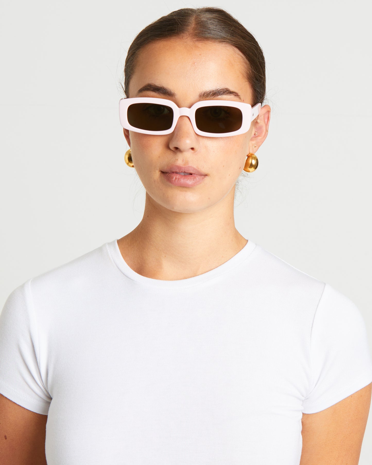 Dynamite Sunglasses in Pink Salt/Khaki Mono