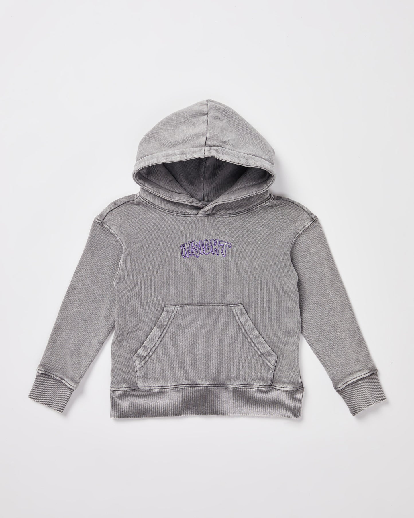 Girls Fleece Hood in Grey