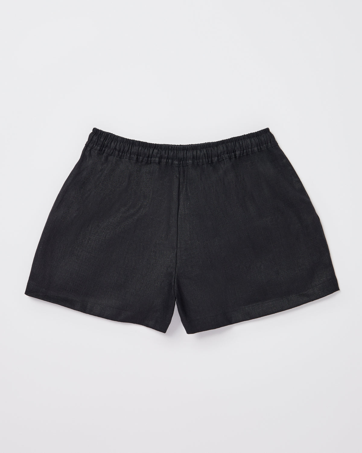 Teen Girls Tide Linen Shorts in Black BLACK