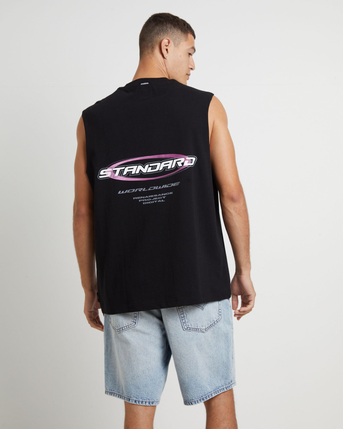 Blade Muscle Tee in Black
