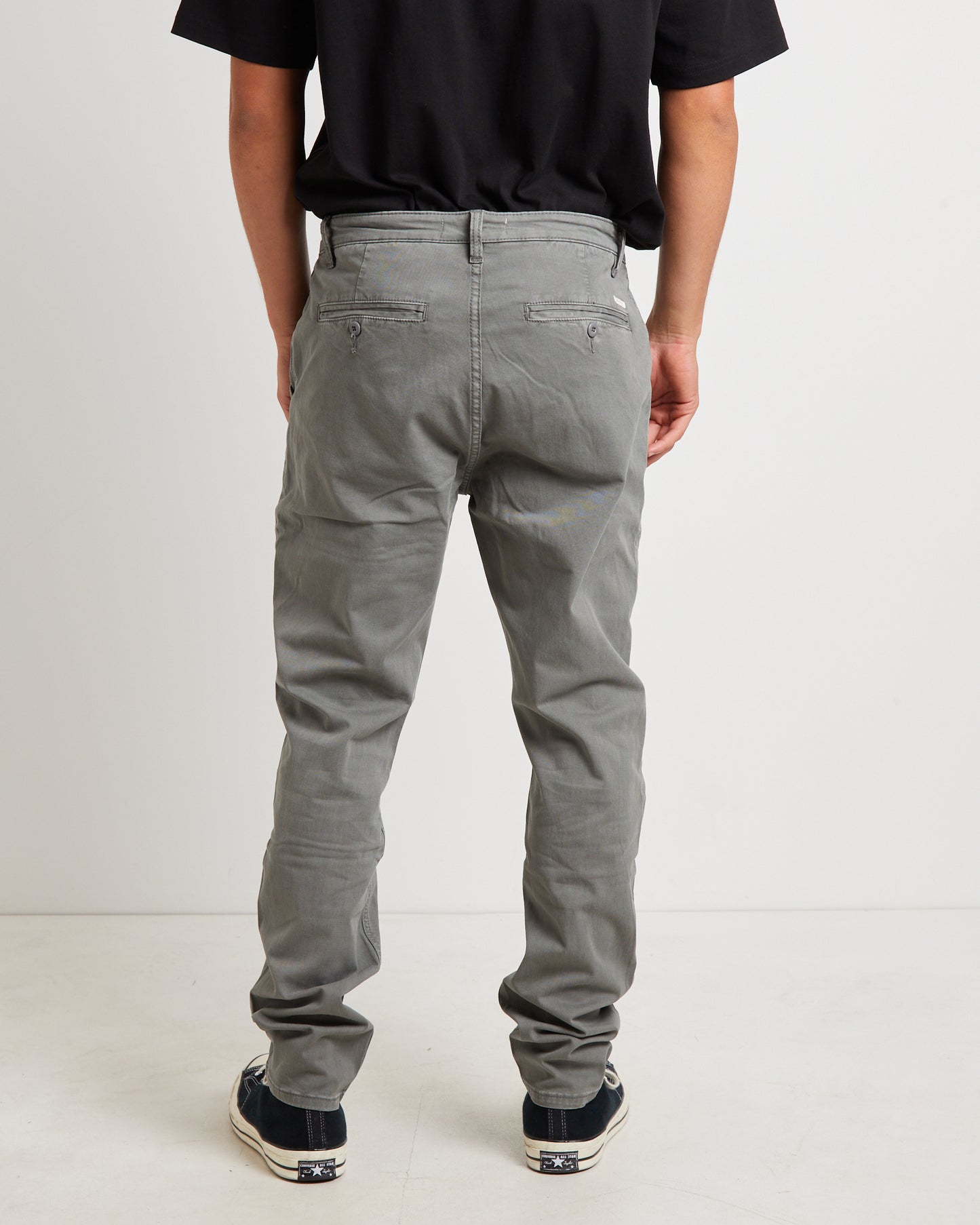 Preston Chino Pants in Mid Grey