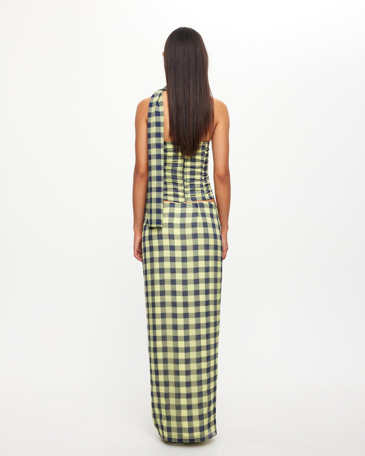 Island Bodice in Navy Check NAVY CHECK