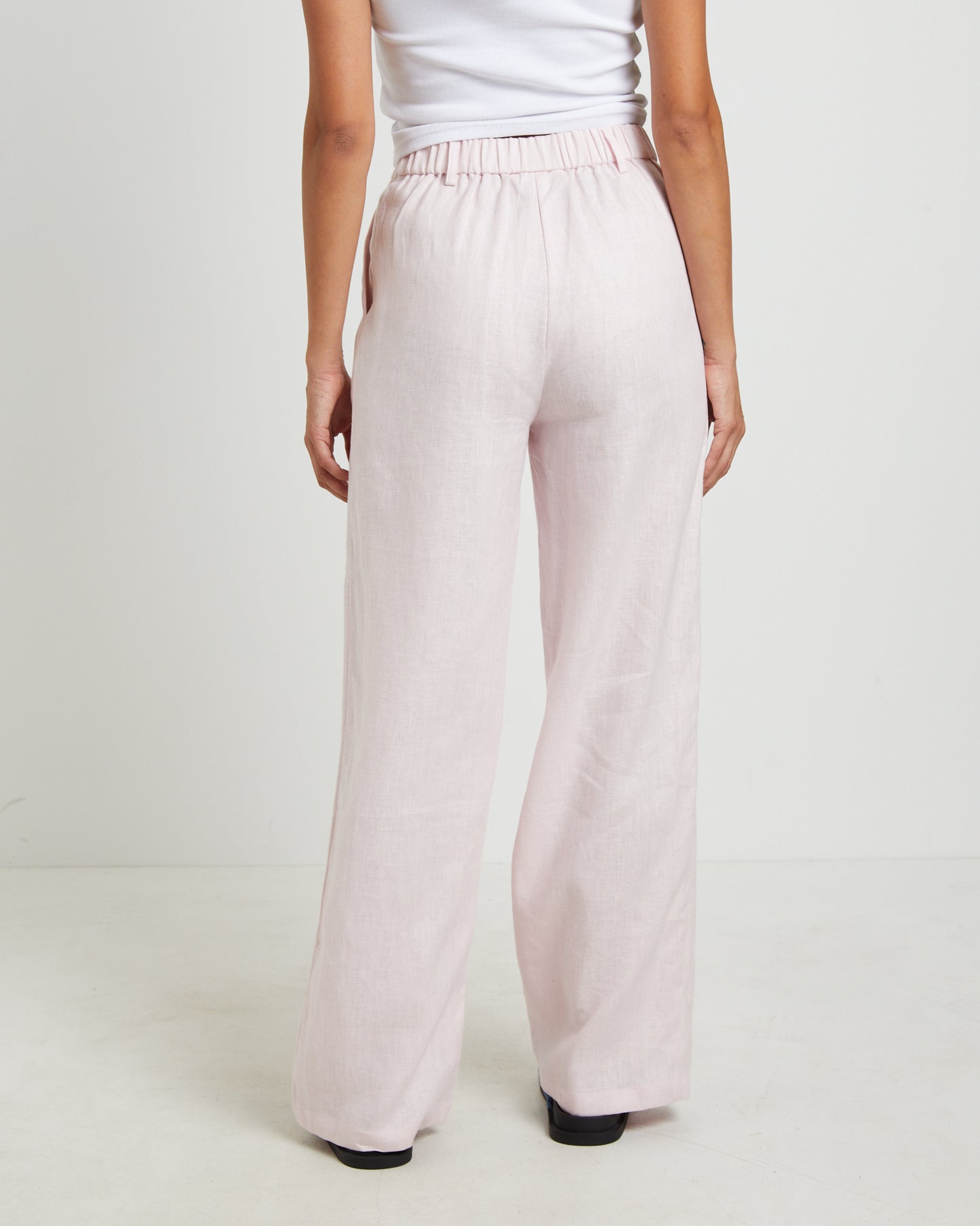 Jemimah Linen Trousers in Fairy Floss