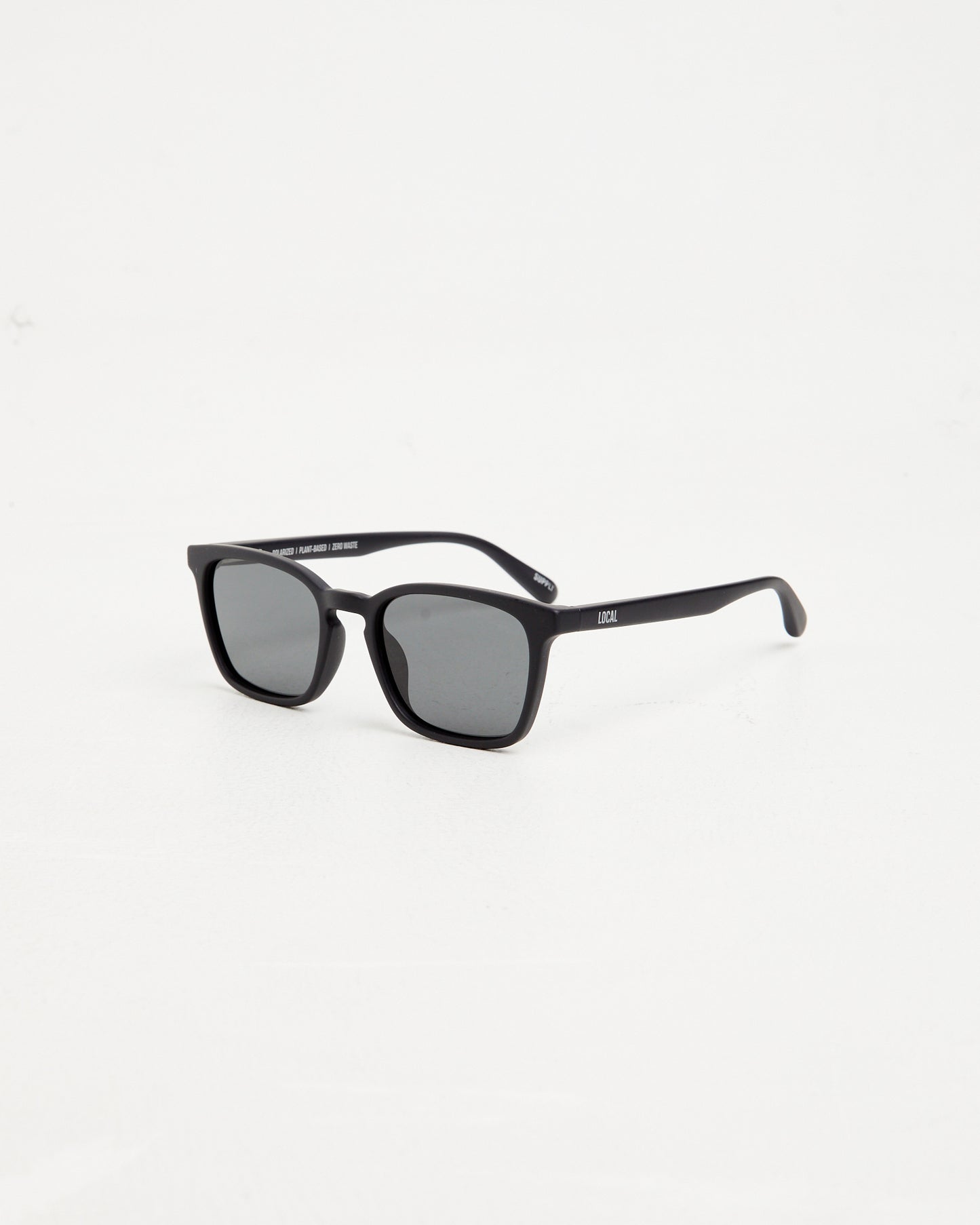 HKG Sunglasses in Matte Black/Dark Grey