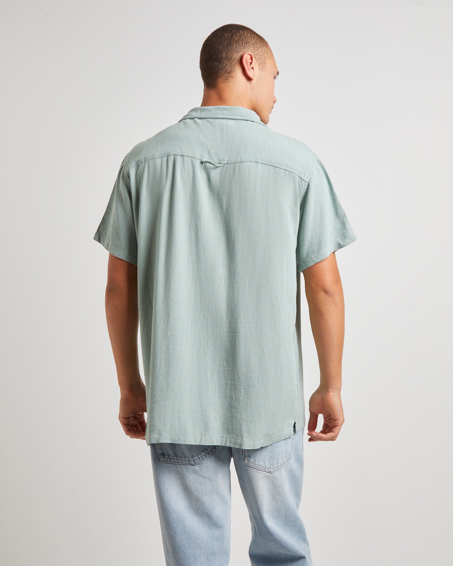 Ernie Resort Short Sleeve Shirt in Seagrass