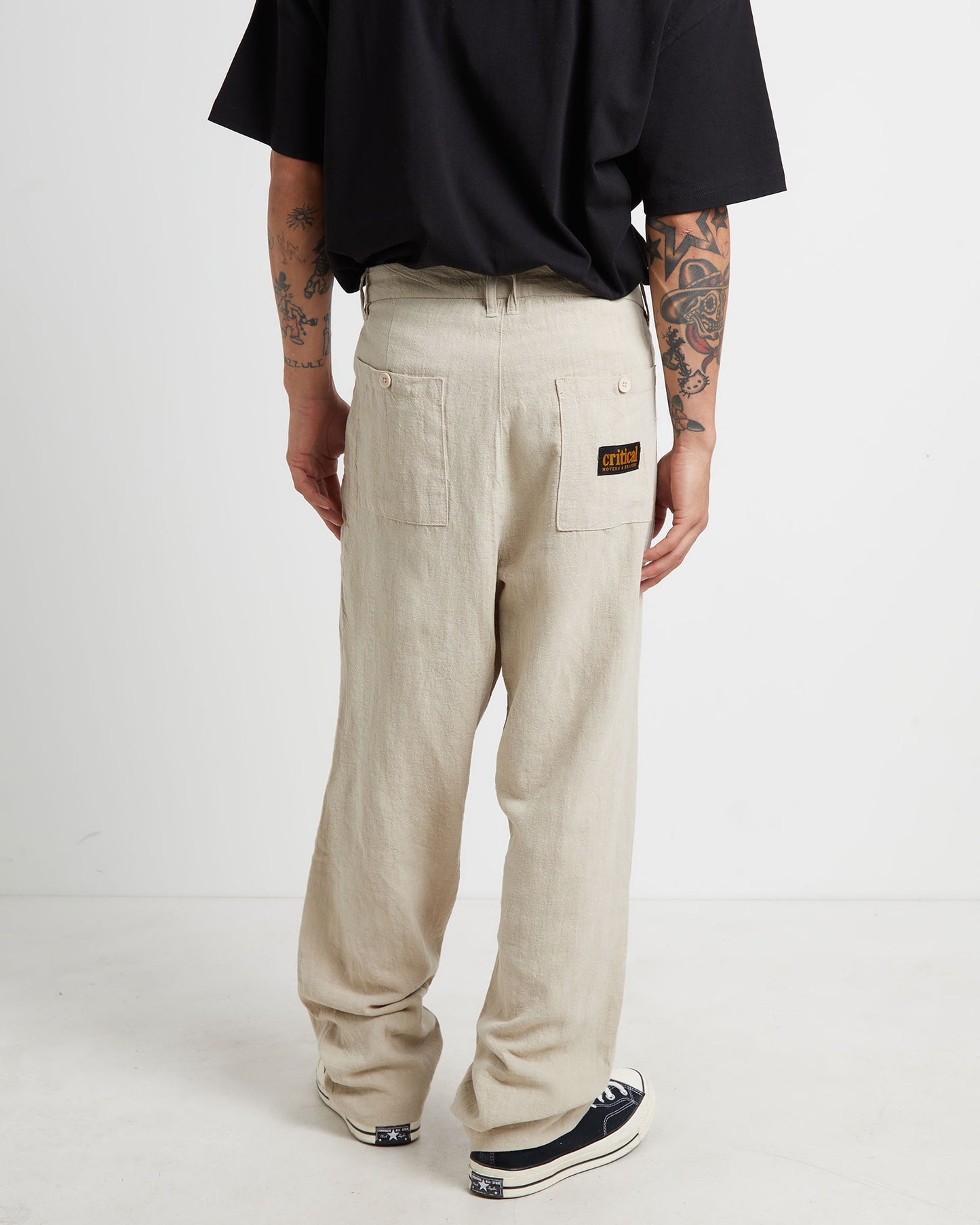 Harrow Pleat Linen Pants