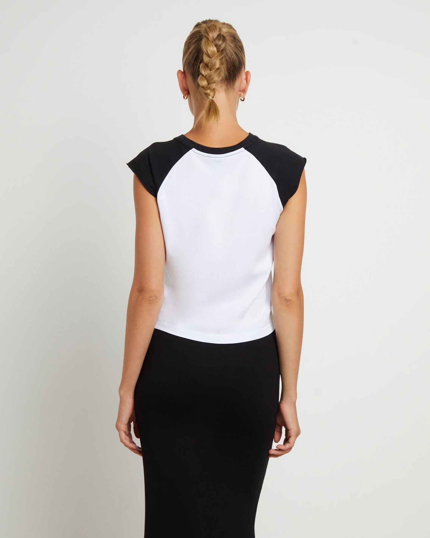 Ryan Recycled Raglan Tank in Black