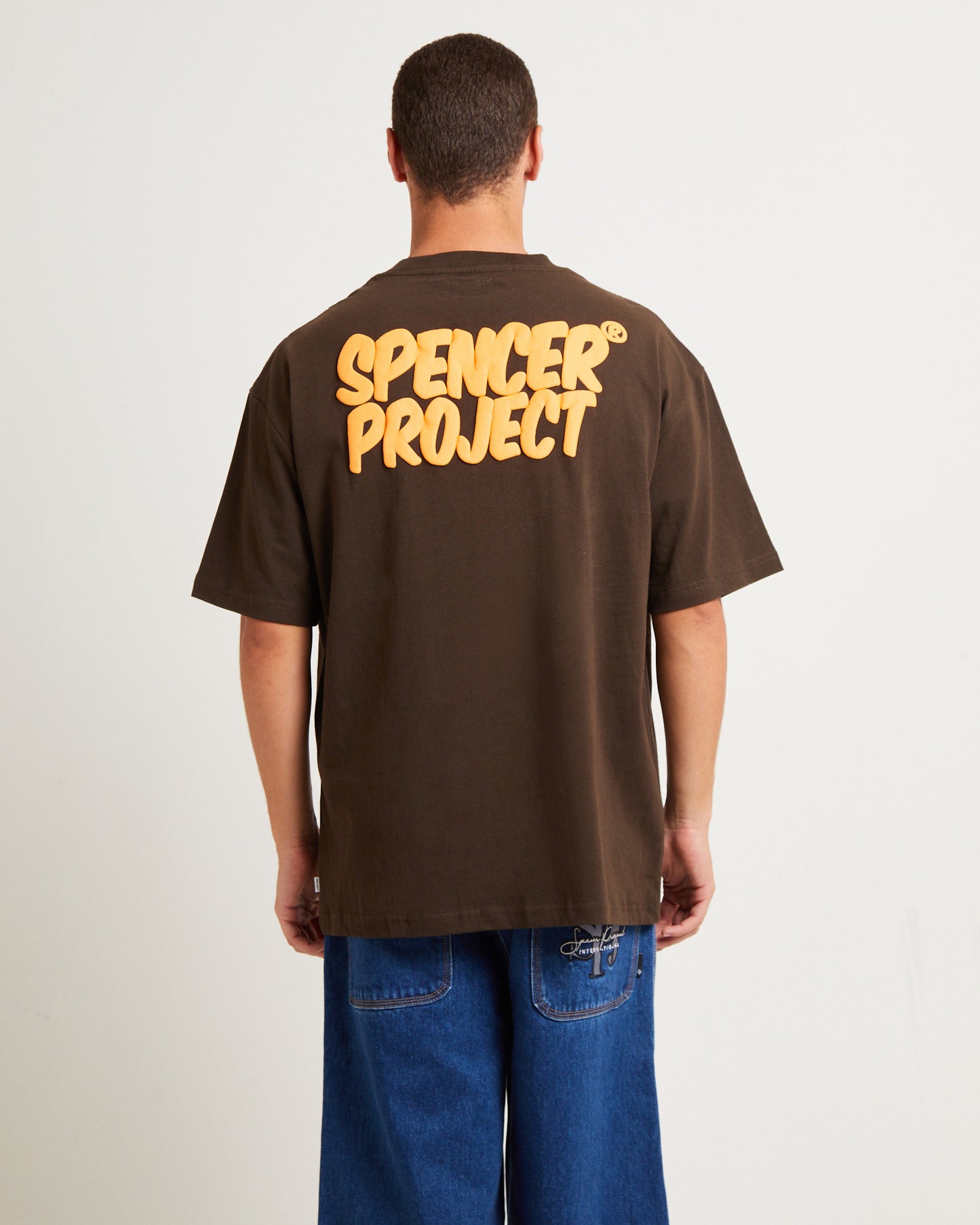 Puffy Short Sleeve T-Shirt in Brown