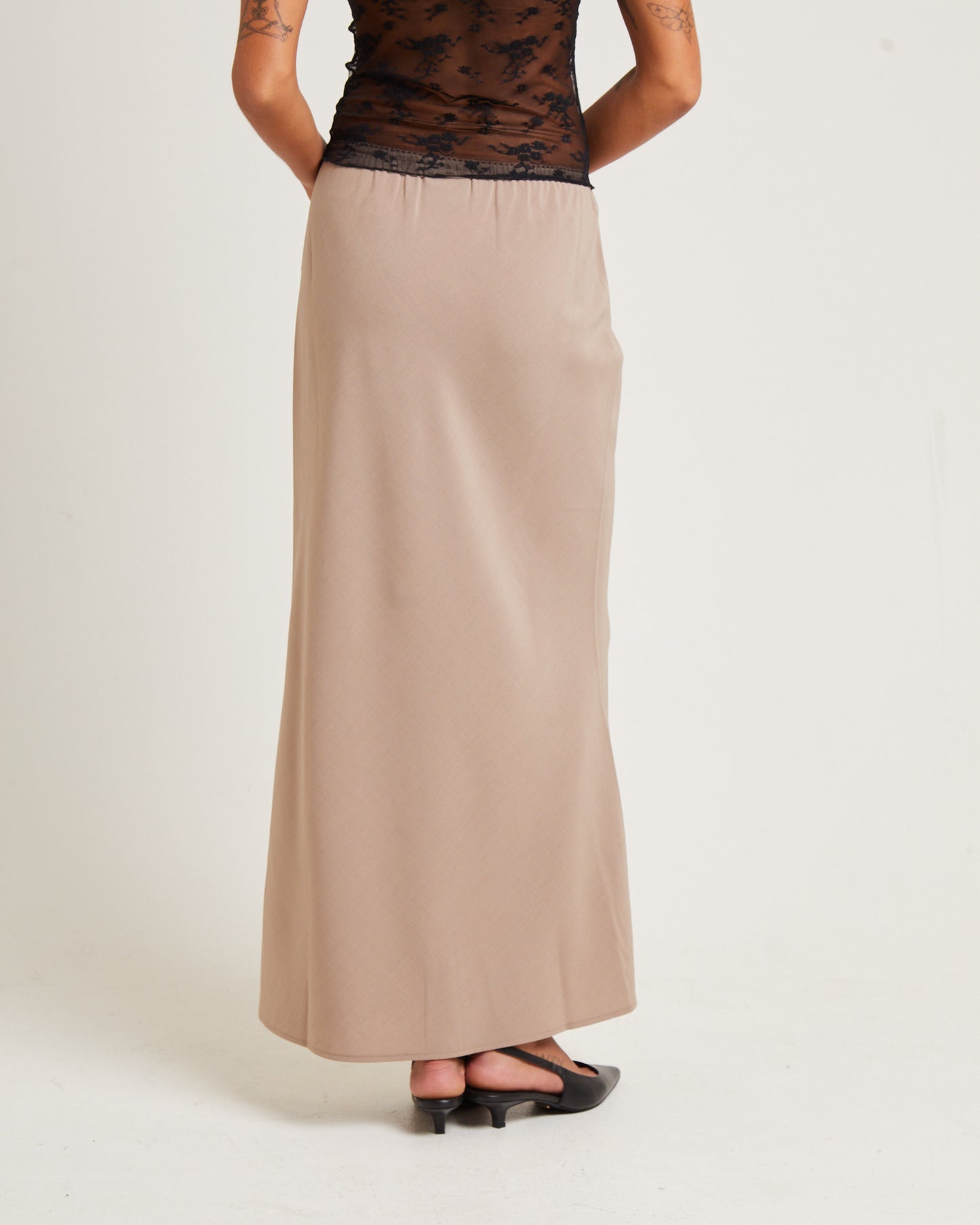 Mya Sweetheart Maxi Skirt Stone