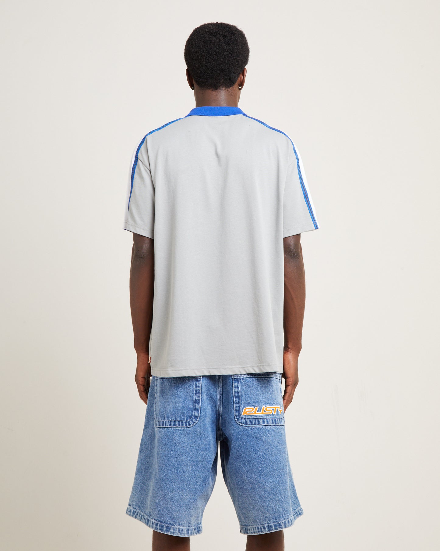 Oxecutioner Short Sleeve Polo Shirt Oyster Grey