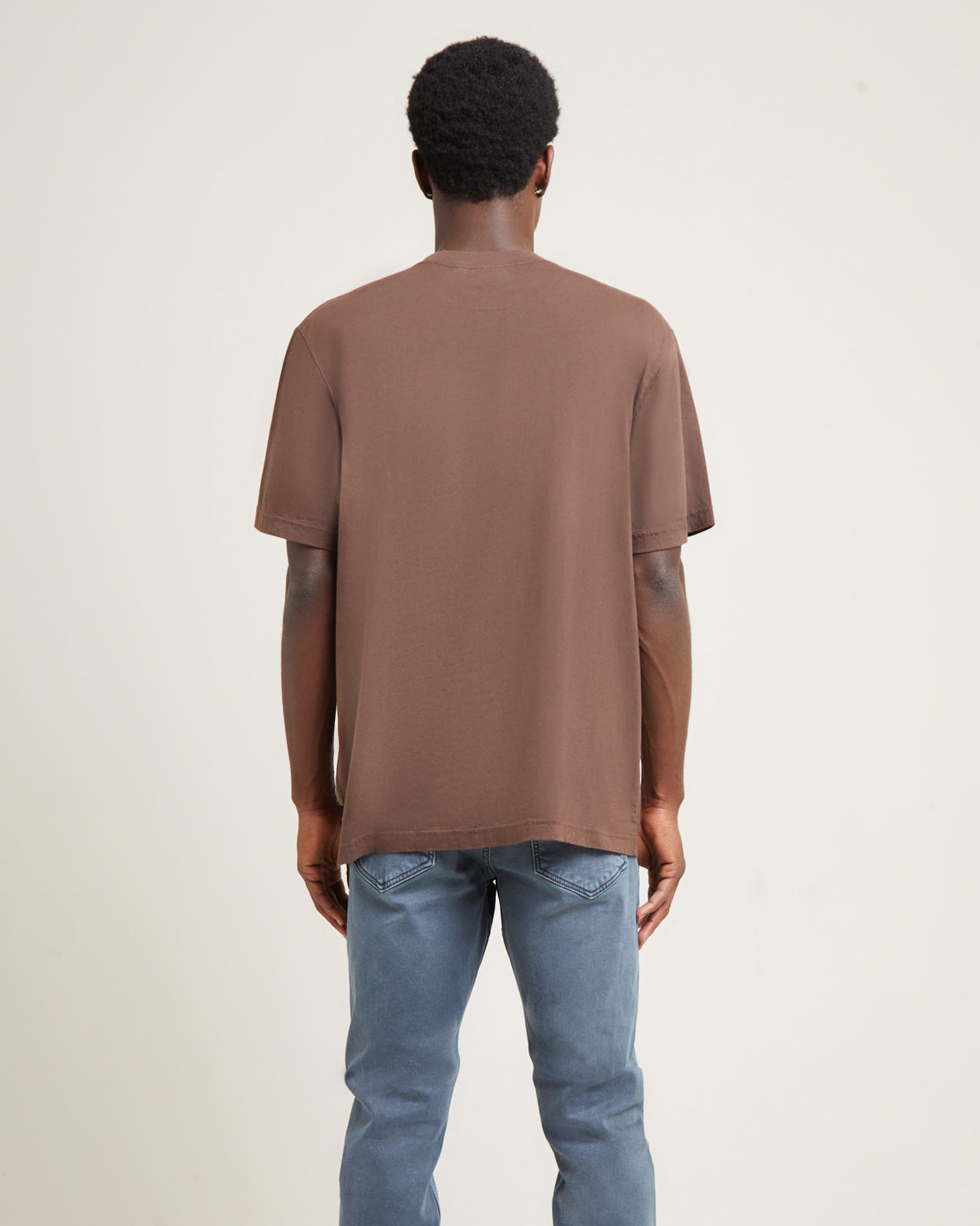 Space Recycled Retro Fit Short Sleeve T-Shirt Coffee COFFEE