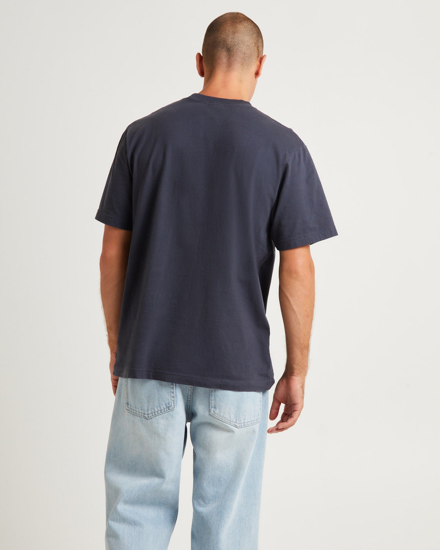 Message Recycled Retro Fit T-Shirt Charcoal