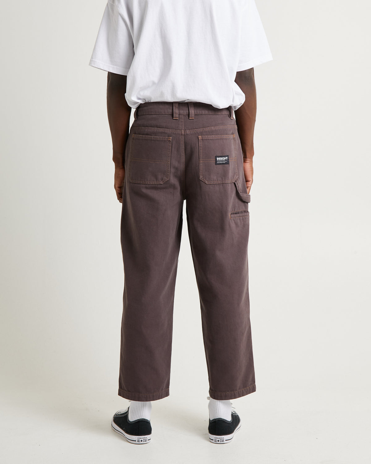 Timer Canvas Double Knee Pants BROWN