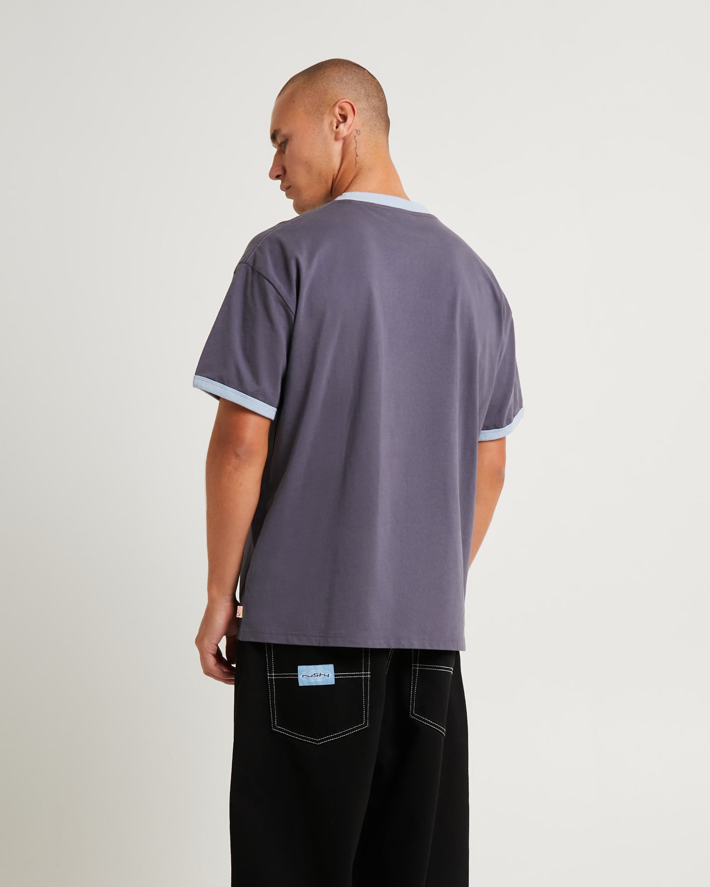 Cypher Short Sleeve Ringer T-Shirt Coal