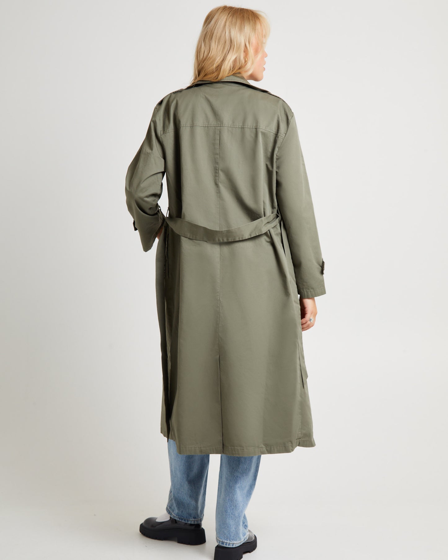 Tamika Trench Coat Olive