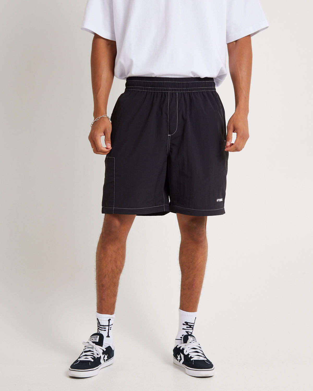 Valley Recycled Zip Off Spray Pants Black BLACK