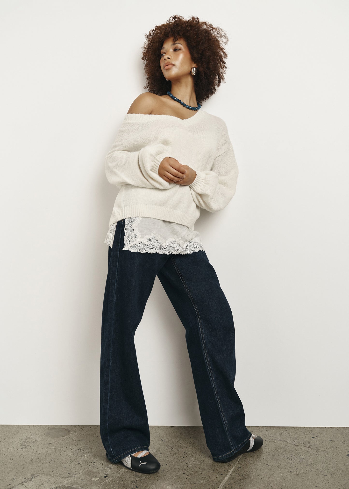 Alexa Mid Rise Relaxed Denim Jeans