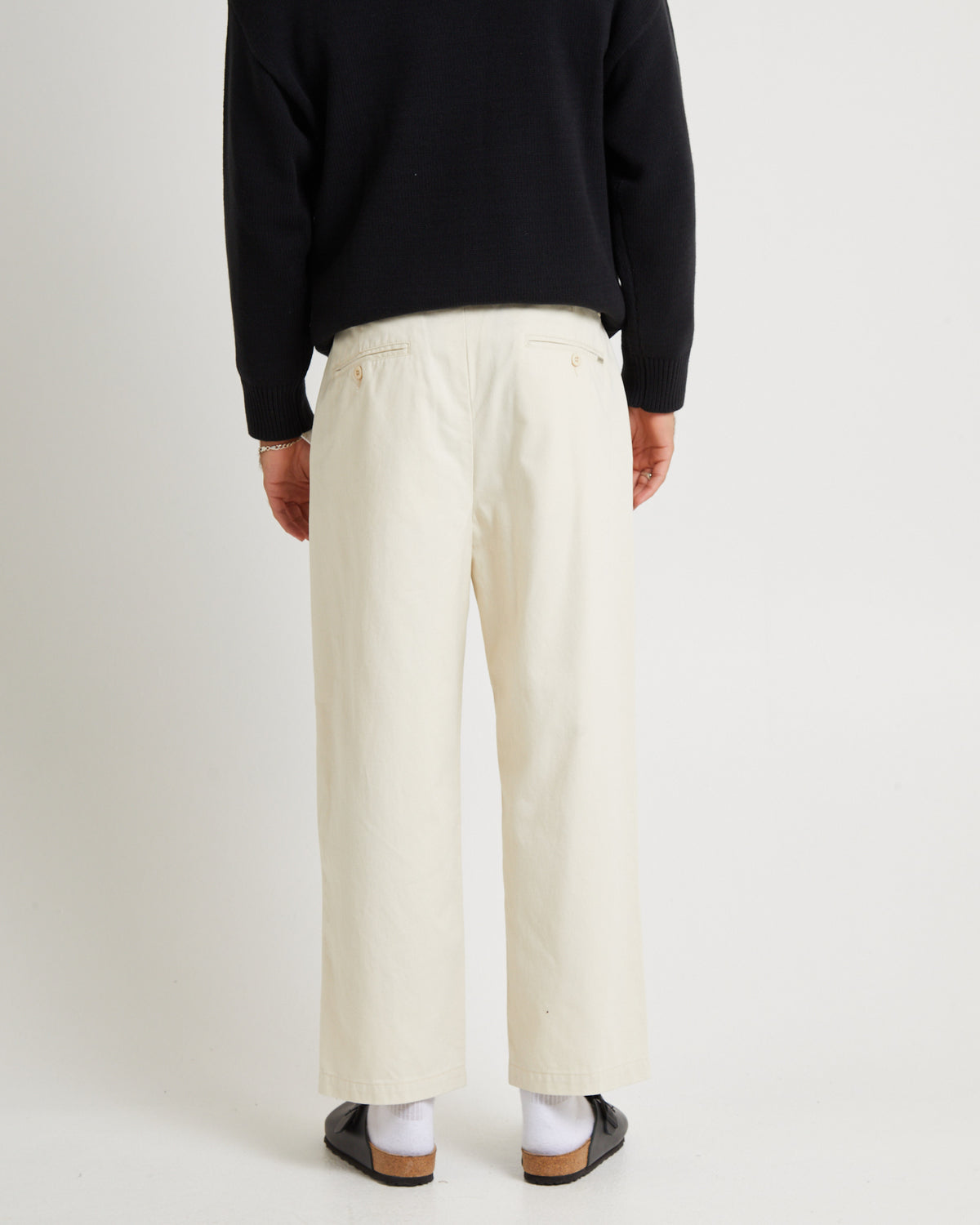 Fuller Pleated Chino Pants NATURAL