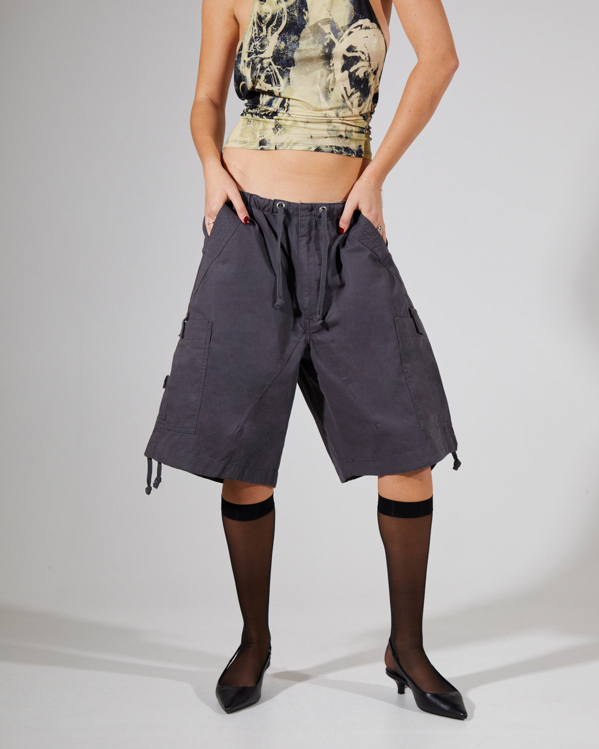 Parachute Cargo Shorts Vintage Grey VINTAGE GREY