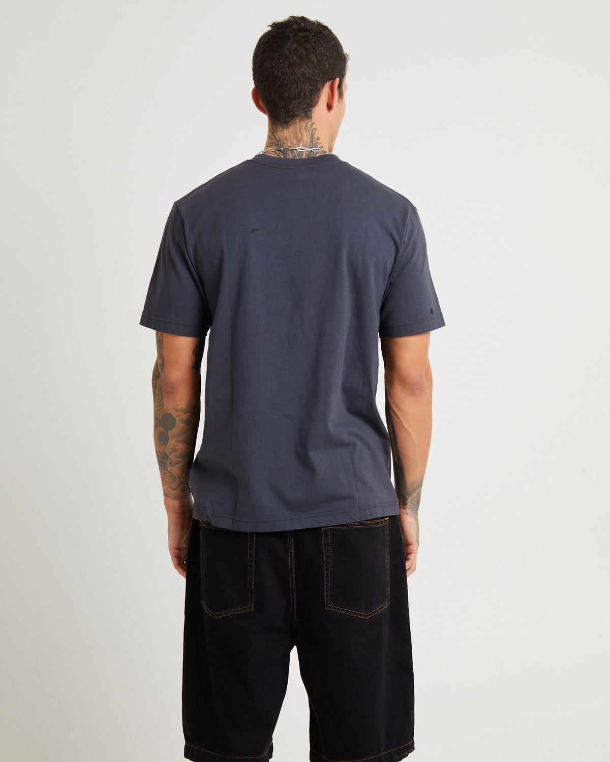 Vinyl Retro T-Shirt Charcoal