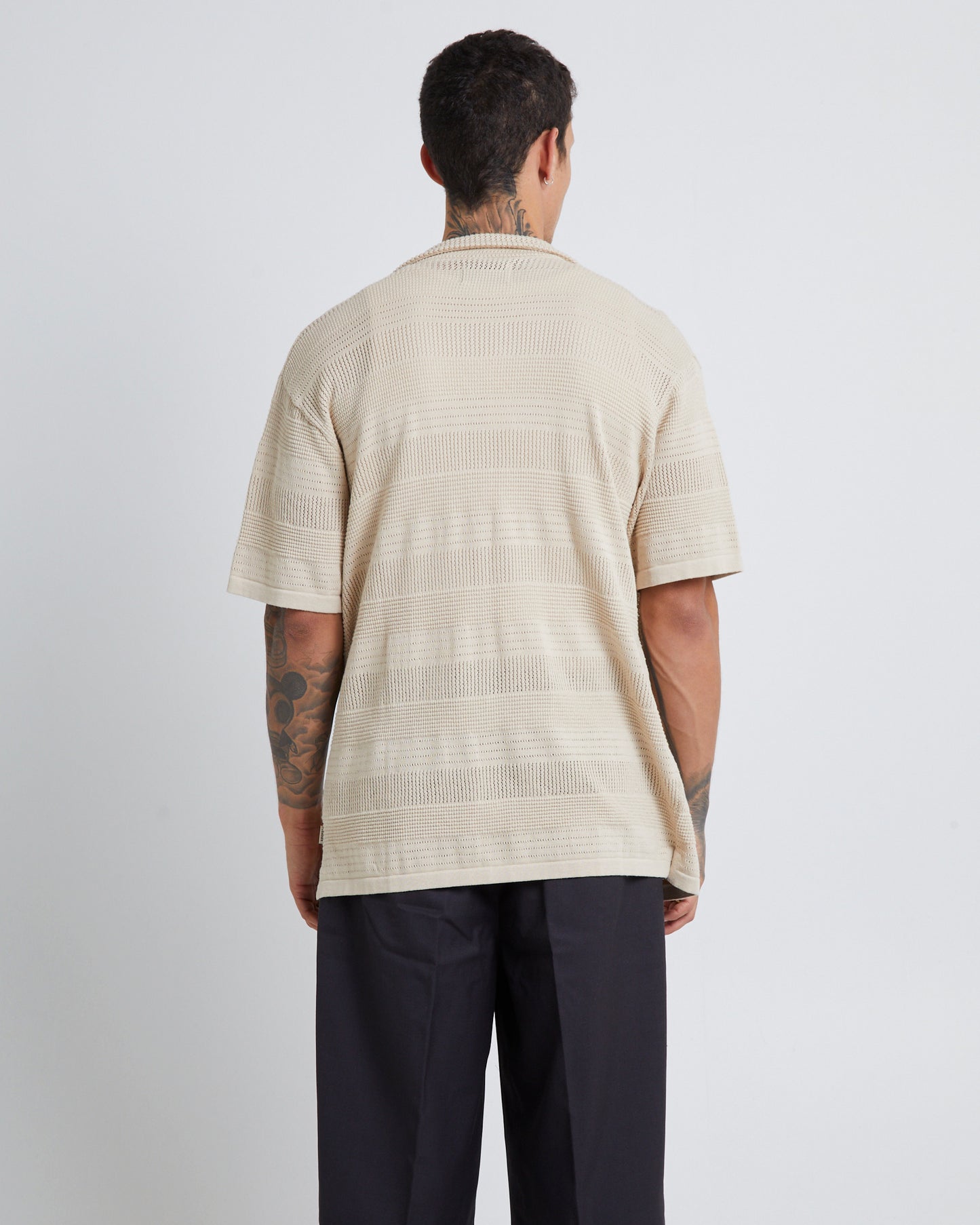 Knitted Short Sleeve Resort Shirt
