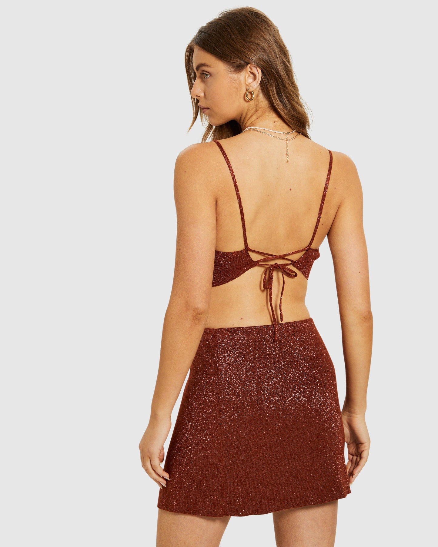 Jude Lurex Knit Crop Top