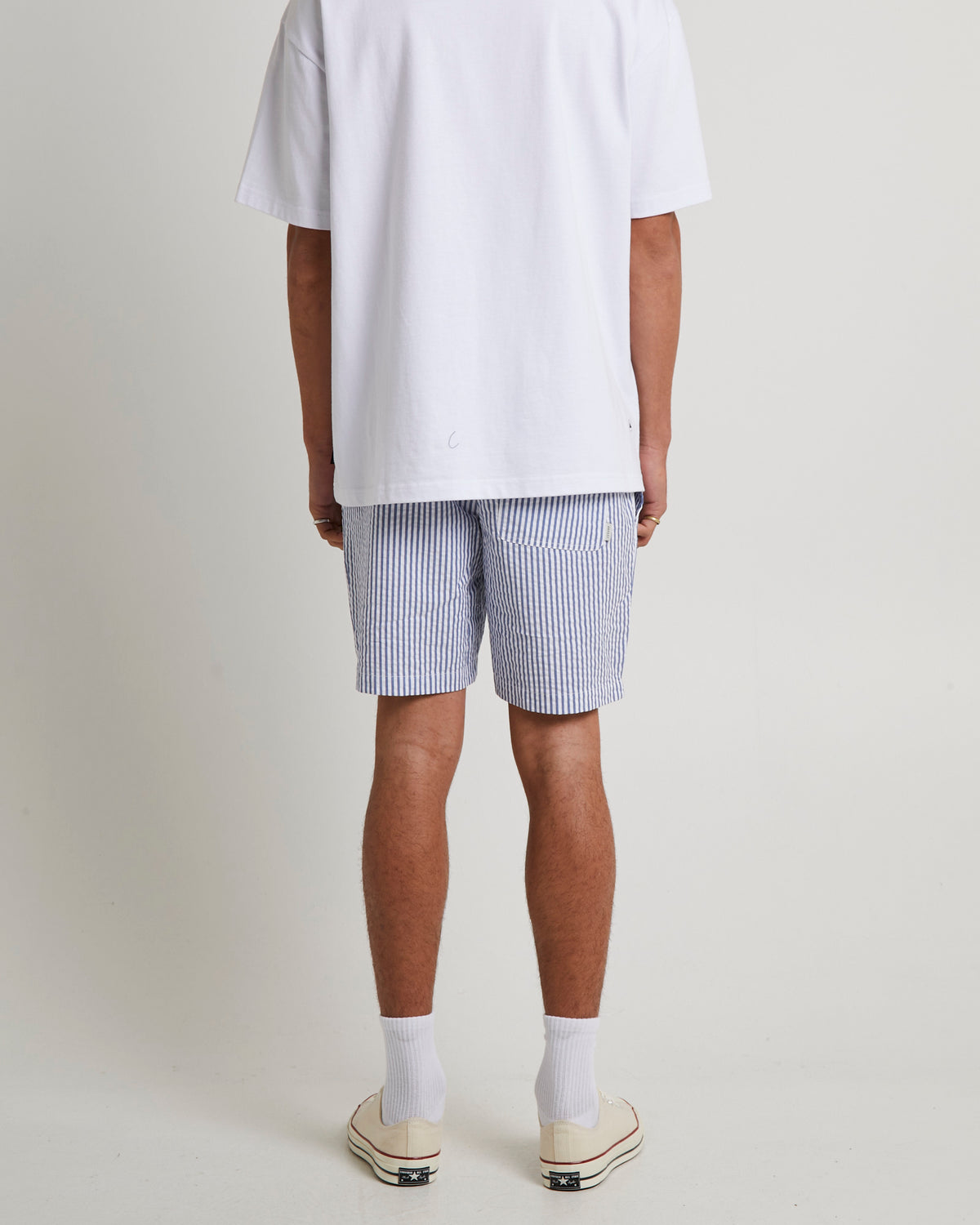 East Stripe Seersucker Short BLUE STRIPE
