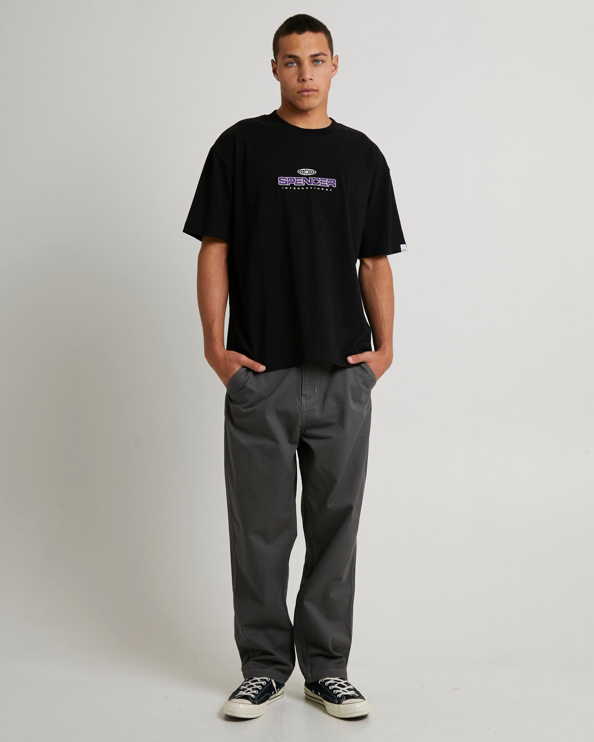 Emblem Short Sleeve T-Shirt BLACK