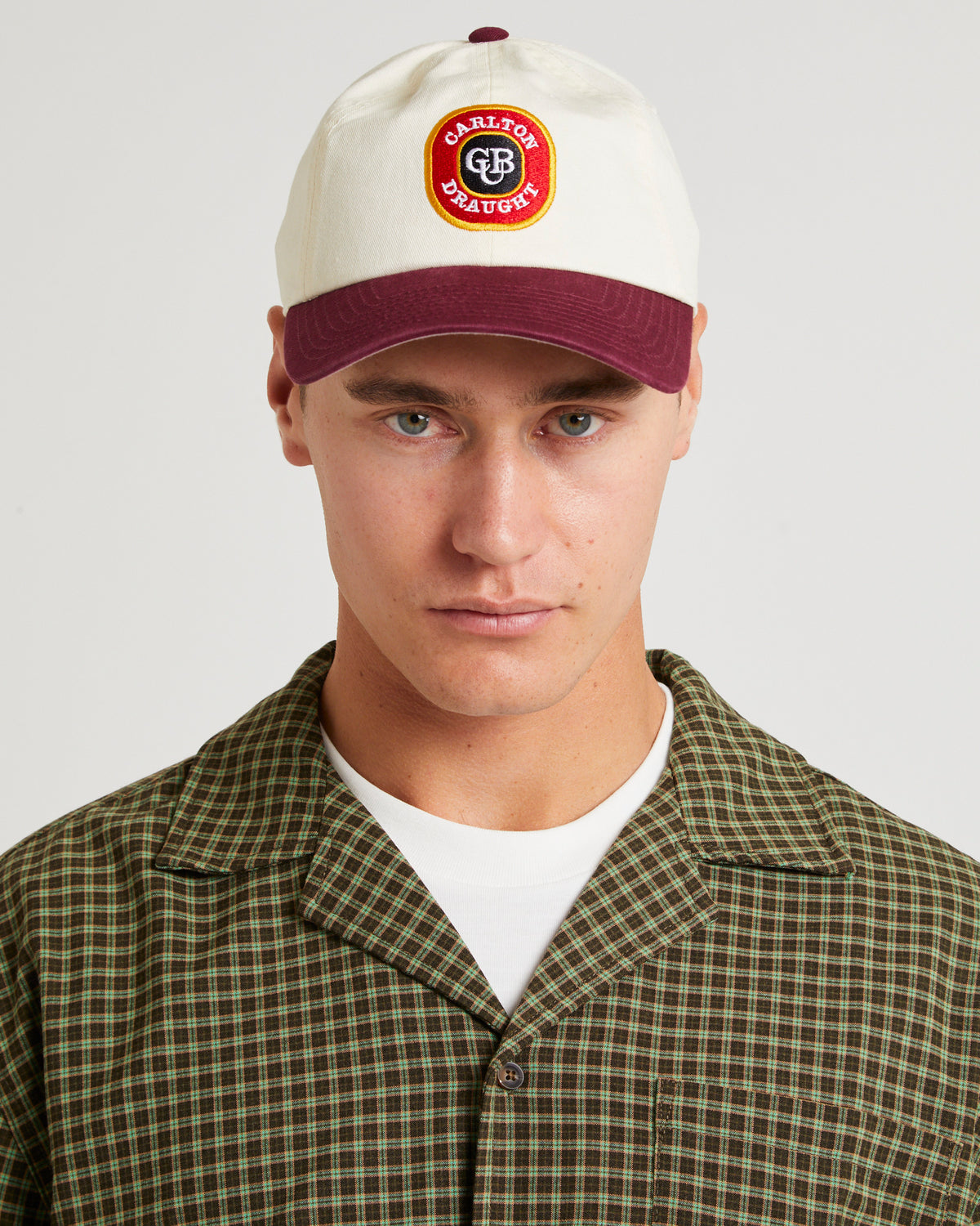 Carlton Draft Two-Tone Ball Park Cap IVORY / MAROON