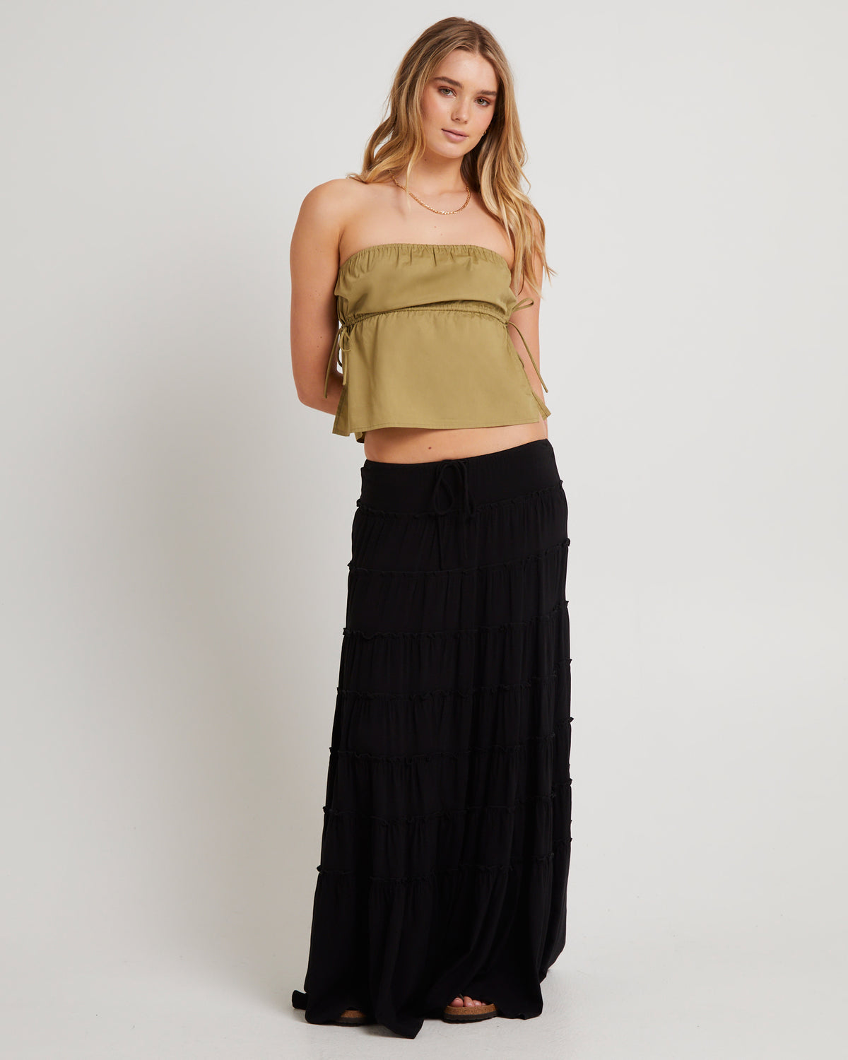 Bailey Bandeau Top KHAKI