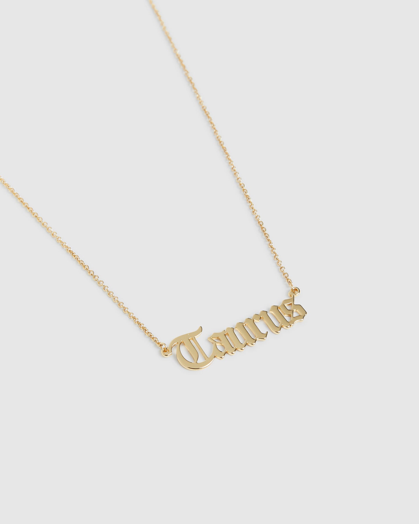14k  Taurus Star Sign Necklace