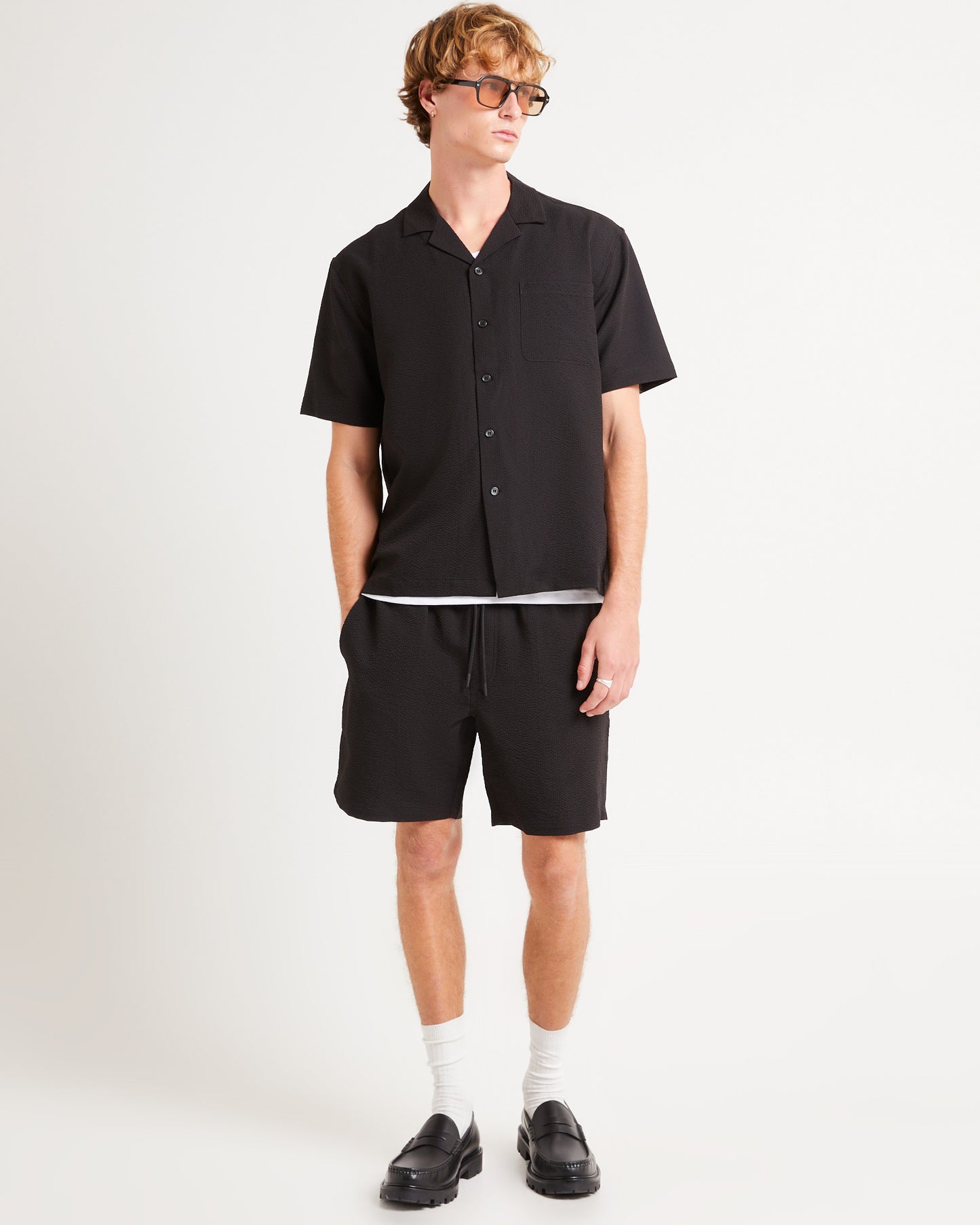 Morrison Seersucker Short Sleeve Resort Shirt