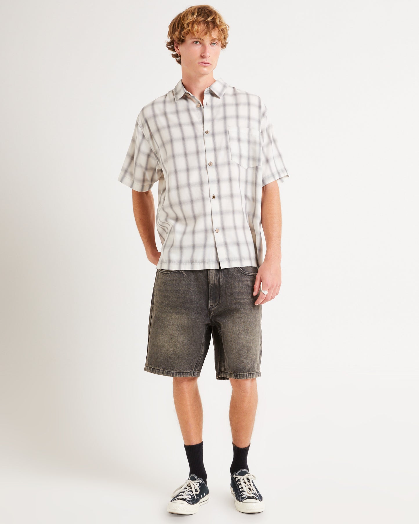 Dazed Ombre Check Short Sleeve Shirt