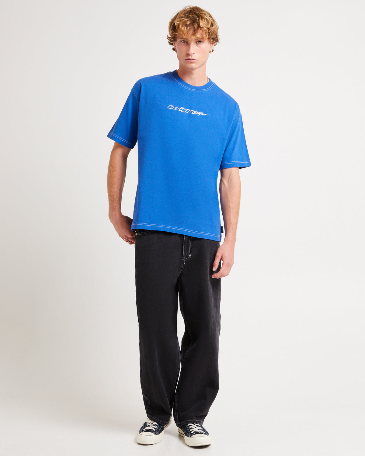 Nights Contrast T-Shirt BLUE