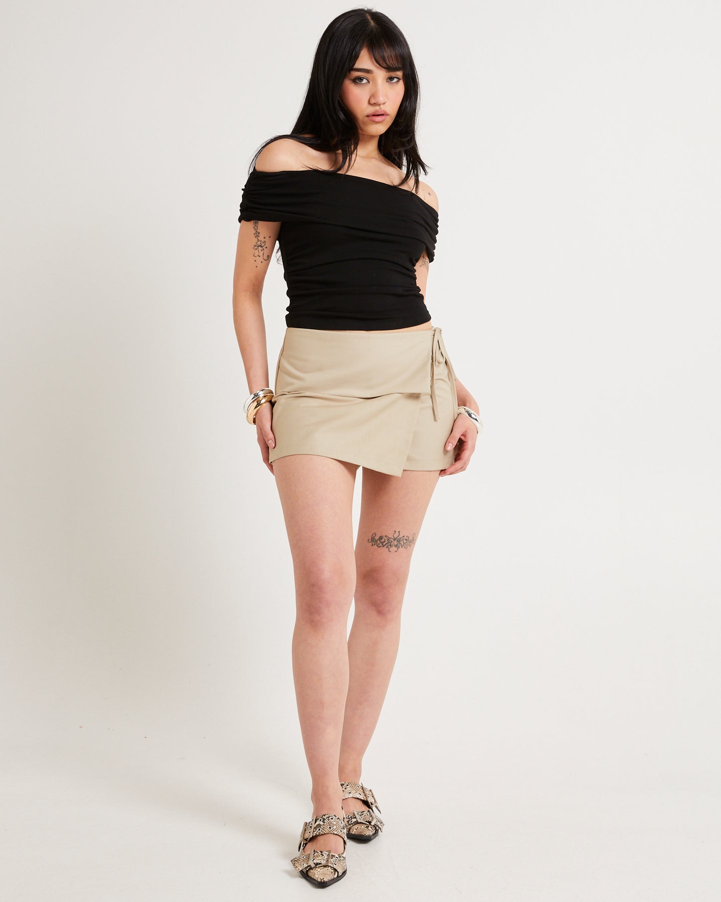 Maeve Tailored Wrap Skort