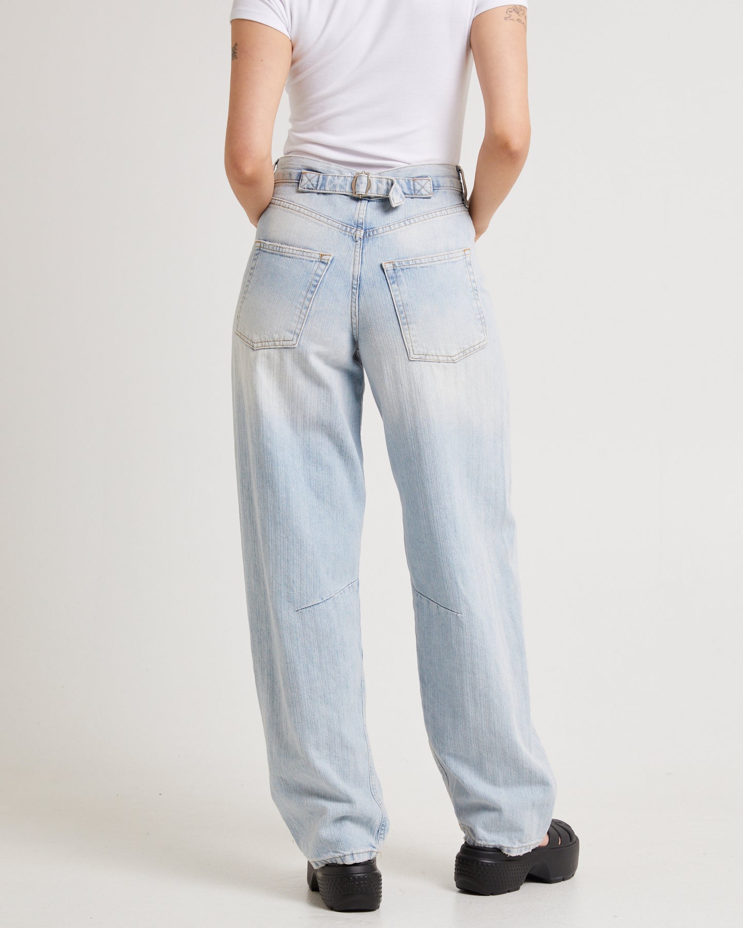 Jaquard Stripe Logan Jeans