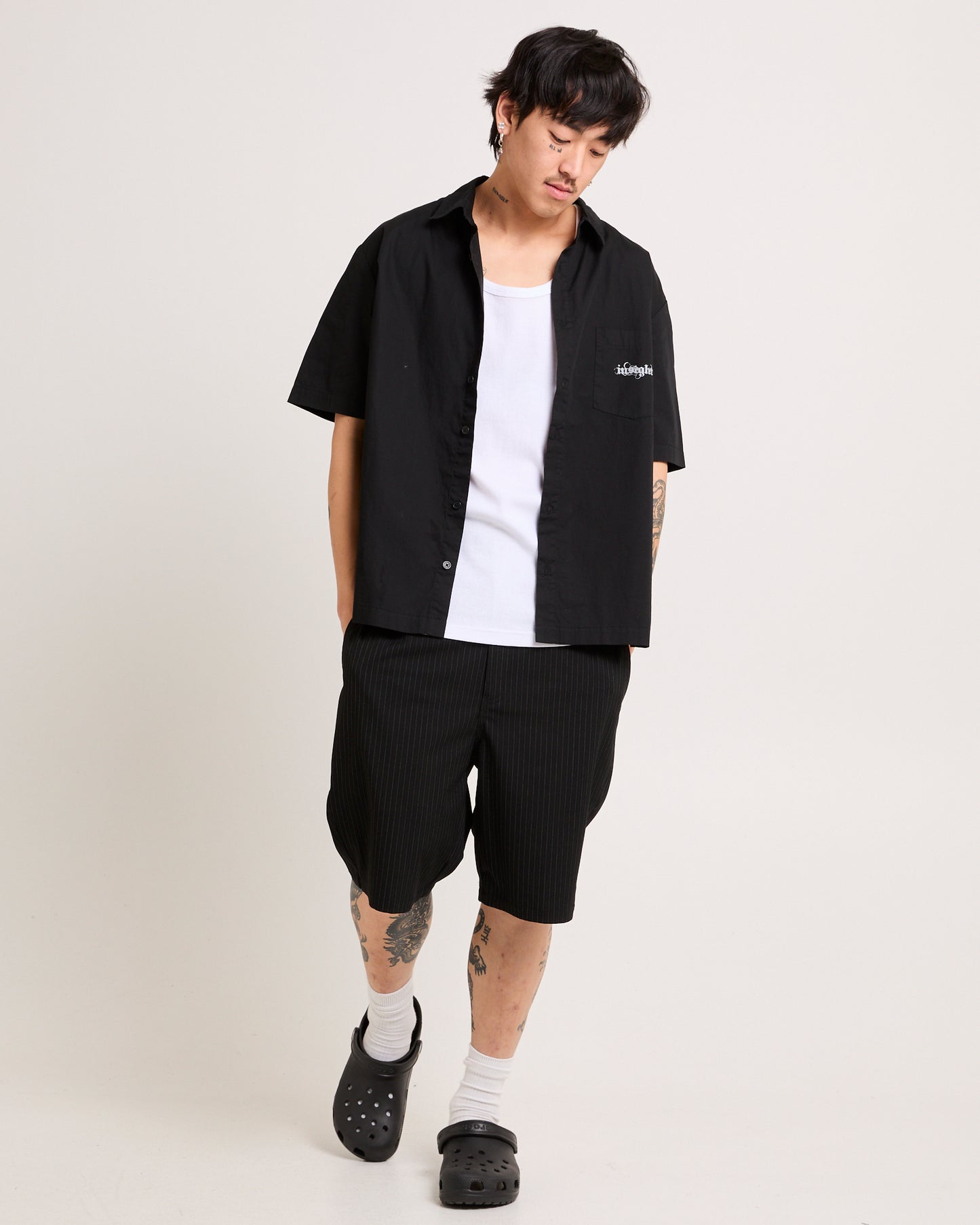 Essence Pinstripe Shorts