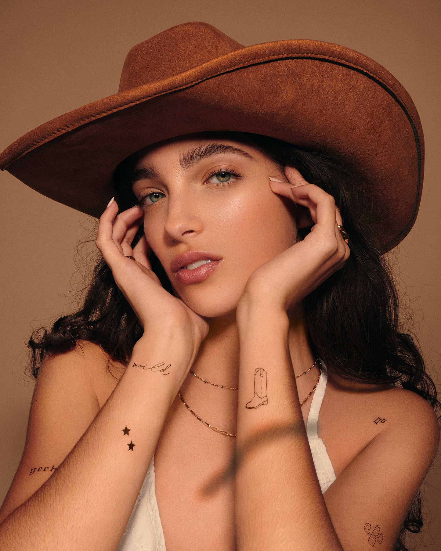 Disco Cowgirl Temporary Tattoo Pack
